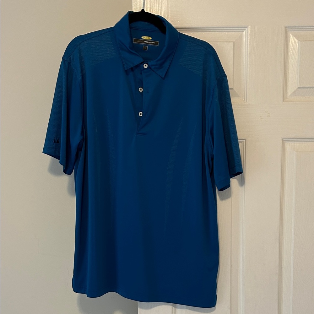 Greg Norman Collection Deep Blue Polo Shirt
